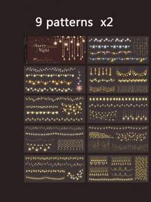 1 pak 18 vellen PET-stickerboek, romantisch sterrenlicht, maanlicht, straatlantaarnstickerset voor doe-het-zelfdecoratie, scrapbooking, dagboek