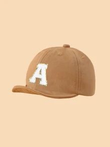 1pc Simple Letter Baby Soft Brim Baseball Cap, Stylish And Versatile, Suitable For Boys And Girls Daily Outing In Spring And Summer. - Khaki - View 15