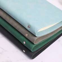 1/2/3 Libros, Cuaderno con tapa blanda desmontable, 60 hojas 120 páginas, estilo minimalista; Material suave, encuadernación espiral para reemplazo fácil, papel amigable con los ojos para escritura a doble cara, adecuado para oficina/escuela/vida diaria/cuaderno/bloc de dibujo, disponible en dos tipos de páginas, rayadas y en blanco.