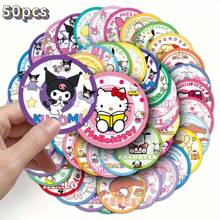 50pcs Cute Cartoon Stickers - Perfect For Sealing, Refrigerators And Computers - Multicolor - View 5