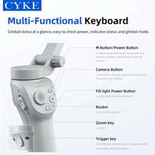 Multifunction Three-Axis Stabilizer 360 Tracking Cell Phone Holder - Grey - View 8