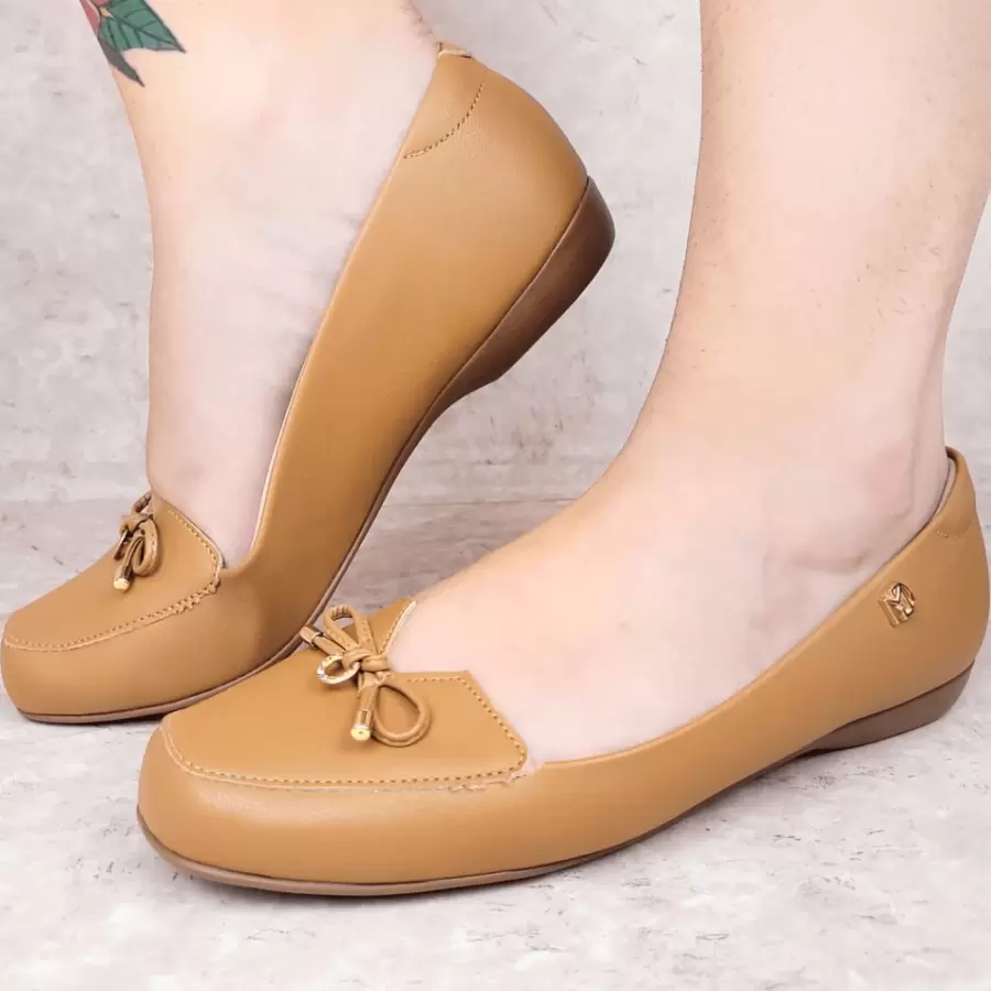 Modare Women's Moccasin Slipper With Bunion Ultracomfort Orthopedic - 駝色 - 查看 1