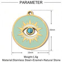 1pc Stainless Steel Tree Of Life Pendant, Versatile For DIY Jewelry Making Of Bracelets And Necklaces