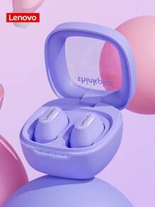 Lenovo 原装 XT62 TWS 耳机 无线耳塞 低延迟耳机 HiFi 运动耳机 带麦克风 高清通话 - 紫色 - 查看 3
