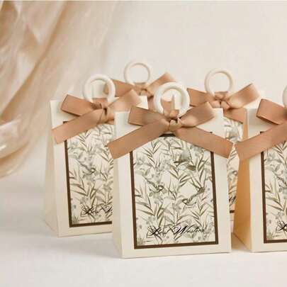 10pcs/20pcs, Wedding Gift Box - Perfect For Weddings, Birthdays, Holiday Parties, Wedding Gift Box, Party Favors For Guest, Gift Box, Wedding Decorations For Reception, Christmas Party Gift Box, Sweet Box Valentine Day