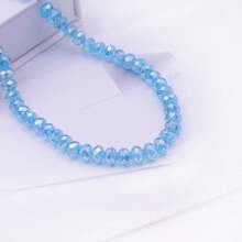 50 件 8 毫米闪亮水晶玻璃珠,直孔,适用于手链、手机吊饰、串珠链、服装配饰、手工 DIY 珠宝制作 - 爆閃圓珠 - 查看 7