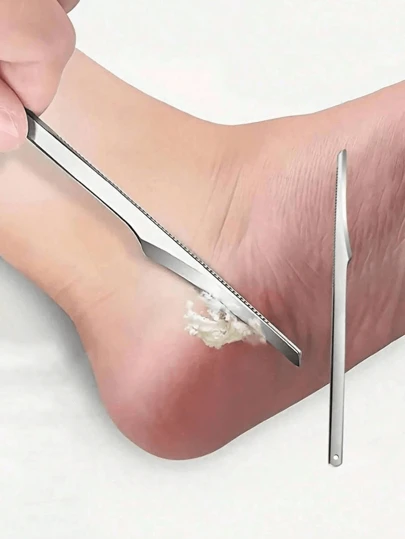 Callus Remover - Foot File And Heel Scraper, For Removing Dead Skin And Calluses, Daily Home Foot Care Tool, Comes With Storage Bag, Organizer Box And Container