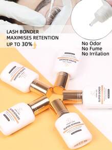15ML Lash Bonder For Eyelash Extensions Glue Accelerator Lash Extension Sealant Waterproof Oil-Proof Para Pestañas Pelo A Pelo Speed Up Glue Drying Time Glue Accelerator, Lash Sealant, Reducing Glue Fumes NOT Glue, Only For Lash Artists - Clear - View 4