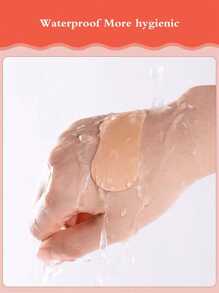 100pcs Transparent Thin Heel Cushion Pads, Invisible Friction Prevention Stickers For High Heels