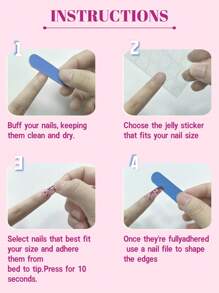 24 Pcs Ombre Press On Nails Short, Square Fake Nails With Nail Glue, Pink White Ombre Glue On Nails False Nails For Women
