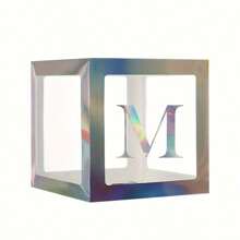 1 pièce Boîte à lettres transparente personnalisée pour anniversaire, mariage, boîte à ballons avec nom, décorations pour 1er anniversaire, miel/chérie/chéri, décorations de Noël, grande boîte transparente, décorations pour fête, décoration de maison, décoration de cheminée, boîte de douche (les matériaux en papier sont sujets à la casse)