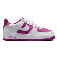 Big Kid's Nike Air Force 1 BG White/Hot Fuchsia (HV0938 100)