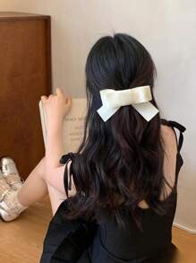 女式大号蝴蝶结发夹蝴蝶结发夹爪爪发夹发夹发夹蝴蝶结发夹大号黑色缎面蝴蝶结蝴蝶结蝴蝶结蝴蝶结发夹 - 彩色 - 查看 10