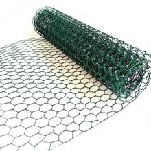 1卷铁丝鸡笼网卷，用于植物保护和DIY花卉工艺品 - 用于家庭和花园装饰的多用途围栏网，易切花支撑网格。塑料涂层铁丝，艺术用品，插花和婚礼装饰 - 彩色 - 查看 4