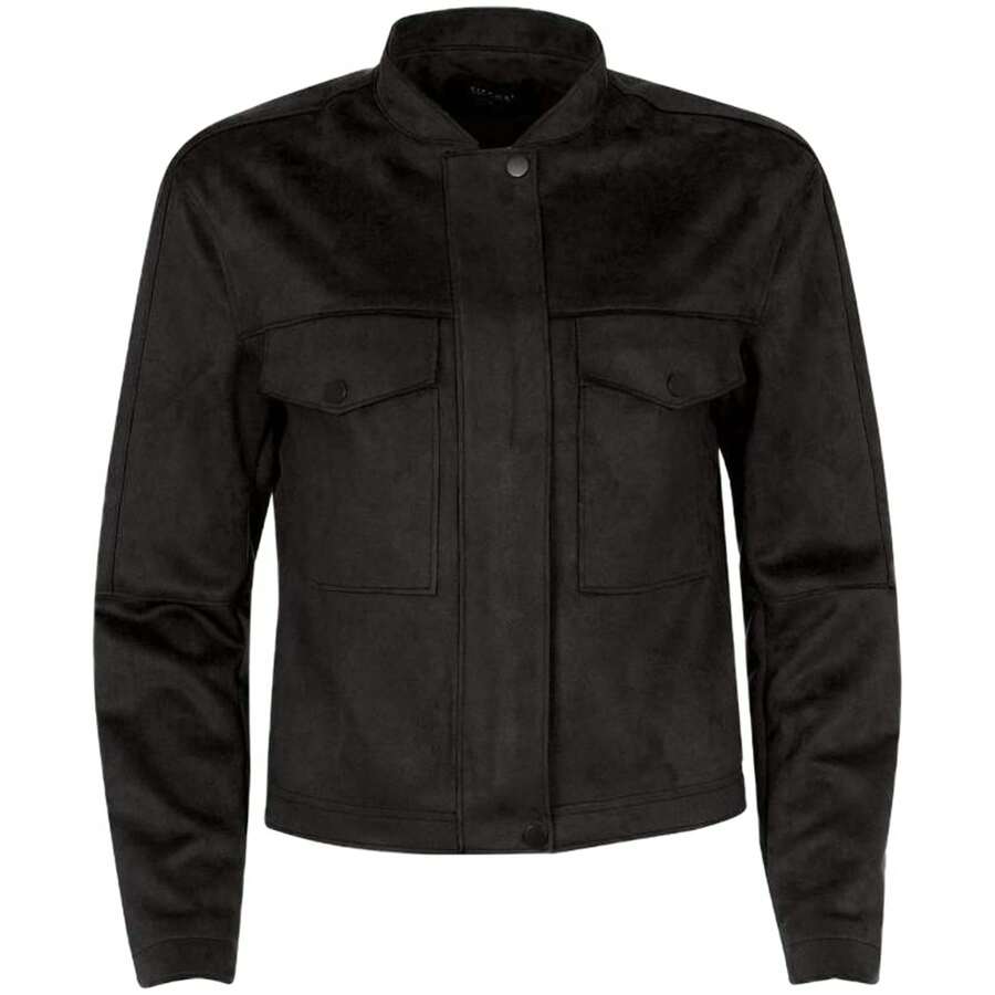 Tiffosi Women's Suede Effect Jacket In Black ✅ Delivery 24/72h To Spain (Mainland) - Black - View 1