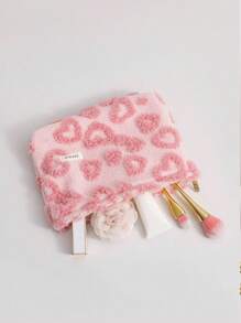 1 件小袋钱包收纳袋化妆旅行袋储物袋小化妆包精致提花化妆包，便携且极具吸引力的储物袋，便携式护肤品和洗漱用品包，手提包，女士户外便携包，轻巧，外出必备！ - 彩色 - 查看 6