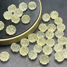 1pic Natural Citrine Pumpkin Pendant/Hole