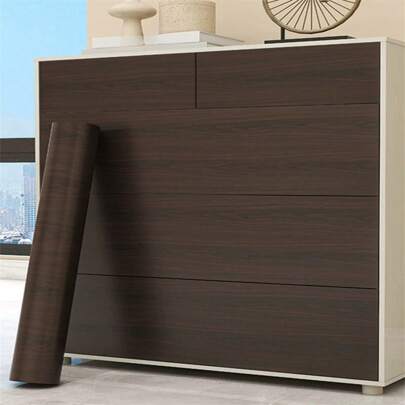 ucdfi 1 Roll Vinyl Material Brown Wood Grain Pattern Removable Waterproof Self-Adhesive Peel And Paste Wallpaper For Kitchen, Bathroom, Bedroom, Living Room Countertops, Furniture, Home Decor & Renovation, Easy To Remove Wall Art Bedroom Decor Stickers Home Decor Living Room Wall Paper Wall Stickers Party Decorations Living Room Decor Office Decor Home Decor Items Wall Decor Bathroom Decor Room Decoration Stuff House Decor Wallpapers