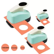 3pcs Circle Cutter Paper Hole Punch Puncher Kit Set Circle Shapes 3/8 Inch 5/8 Inch 1 Inch 3pcs Crafts Single Punch Suitable Students Scrapbooking Card Making