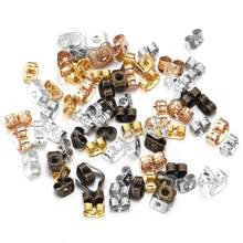 200pcs/Pack Simple & Fashionable Metal Butterfly Earplug Ear Caps, DIY Handmade Jewelry Accessories