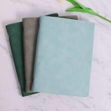1/2/3 Libros, Cuaderno con tapa blanda desmontable, 60 hojas 120 páginas, estilo minimalista; Material suave, encuadernación espiral para reemplazo fácil, papel amigable con los ojos para escritura a doble cara, adecuado para oficina/escuela/vida diaria/cuaderno/bloc de dibujo, disponible en dos tipos de páginas, rayadas y en blanco.