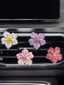2pcs Beautiful Peach Blossom Car Air Conditioning Vent Decoration