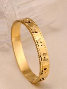 3 件时尚百搭精致高端花卉水晶四叶草心形可打开不锈钢手链套装，镀金防水珠宝，送给妈妈的礼物，适合女性日常佩戴、聚会和度假 - A款四葉草 - 查看 17