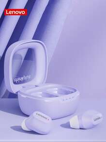 Lenovo 原装 XT62 TWS 耳机 无线耳塞 低延迟耳机 HiFi 运动耳机 带麦克风 高清通话 - 紫色 - 查看 2