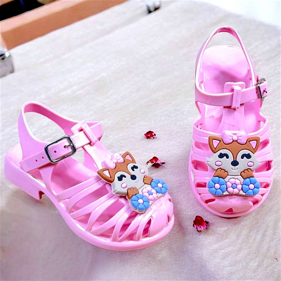 Super Light Little Fox Children's Sandals For Girls - Pink - View 1