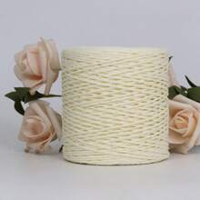 拉菲草线草纱 DIY 手工钩针编织帽子手提包靠垫篮子拉菲草绳材料配件 - 多色 - 查看 14