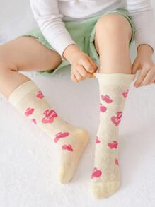 3 pares de calcetines hasta el tobillo con diseños lindos y malla hueca para niñas, para primavera/verano - Multicolor - Ver 4