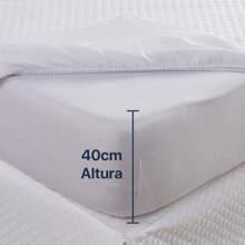 Waterproof Box Spring Cover Protector Kit With 4 Layers Of Protection + Waterproof Pillow Protector - Various Sizes - trắng - Xem 4