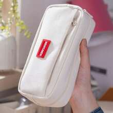 Penar de mare capacitate, culoare solidă, stil simplu, pentru studenți, husă pentru creioane, ghiozdan școlar