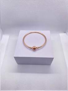 2 pièces Bracelet pendentif à tête ronde en bouton de mode pour femmes, os de serpent, convient pour un assortiment quotidien, cadeau de vacances parfait pour les femmes