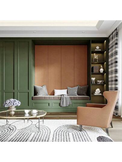 Roll Groen Wallpaper, Home Removable Waterproof Vinyl Peel Stick Kitchen, Bedroom, Living Room, Countertop, Furniture Wand Art Bedroom Stickers Room Paper ations Office Items Bathroom ation Stuff Ho Wallpapers view 7