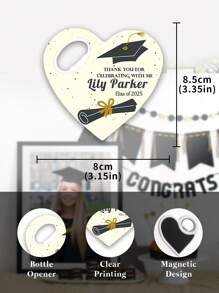 1 件个性化毕业礼物，开瓶器磁铁，祝贺礼物，毕业纪念品，毕业礼物，学位礼物，2025 届毕业礼物 - 彩色 - 查看 3