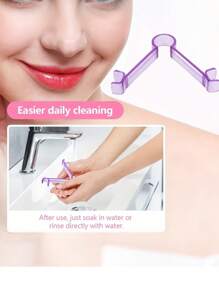 无需电池的V型瘦脸器 - 双效面部按摩器，男女通用V型脸按摩美容工具，无需电池，无香型，紧致肌肤，减少面部肌肉松弛，美容，护肤，水疗，自我护理，护肤工具，面部护理，美容师用品，按摩，面部按摩工具，面部滚轮 - 彩色 - 查看 6