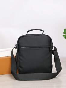 1pc Men's Water-Resistant Messenger Bag, Men's Briefcase. Casual Office Travel Essential Purse Side Bags For Men