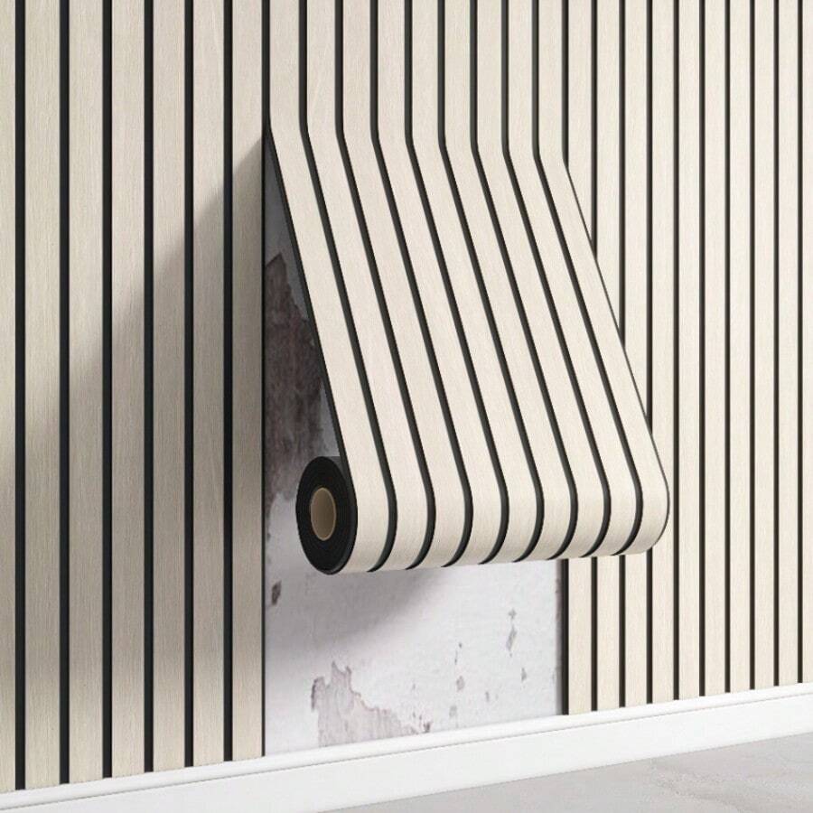 1 Rollo de Panel de Pared con Patrón Vintage 3D, Papel Tapiz Autoadhesivo de Vinilo 3D para Decoración de Paredes, Decoración de Hogar. Resistente al agua, al desgaste y a los arañazos. Rollo de papel tapiz de 40*300cm/15.8*118in - Multicolor - Ver 1