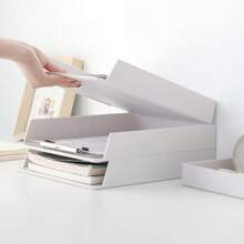 办公室抽拉式文件收纳盒A4收纳盒桌面塑料抽屉式文具架笔筒