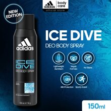 Adidas Ice Dive Deodorant 5 Fl Oz / 150ml Spray Developed With Athletes & Cool Tech Fresh 24 Hour Boost Pack Of 1 - Nhiều màu - Xem 2