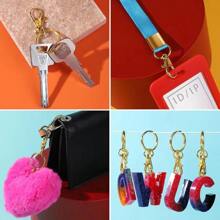 Bộ dụng cụ làm móc khóa, vật liệu thủ công làm móc khóa bao gồm móc khóa, khóa càng cua, vòng chìa khóa và vòng nối để làm móc khóa và bộ dụng cụ làm trang sức 265 món/bộ - Nhiều màu - Xem 7