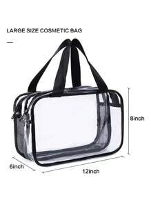 Bolsa Organizadora Transparente De Gran Capacidad Para Húmedo Y Seco