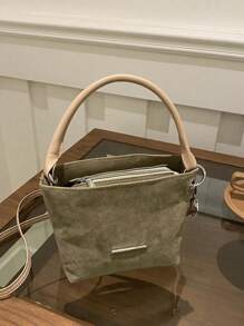 Mini sac seau à la mode massif, sac à bandoulière pour femme