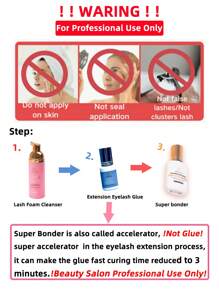 15ML Lash Bonder For Eyelash Extensions Glue Accelerator Lash Extension Sealant Waterproof Oil-Proof Para Pestañas Pelo A Pelo Speed Up Glue Drying Time Glue Accelerator, Lash Sealant, Reducing Glue Fumes NOT Glue, Only For Lash Artists - Clear - View 3