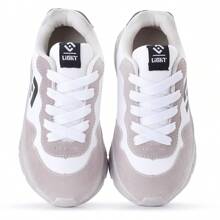 CALCADOS LGHT LIGHT Children's Boys' Jogger School Casual Suede Sneakers + Glasses Watch - Beige - View 6