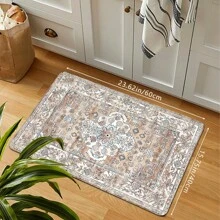 1pc Creative Multicolor Bohemian Printed Doormat, Soft Anti-Slip Water Absorbent Machine Washable Rectangular Low Pile Rug For Living Room, Bedroom, Kitchen, Laundry - Multicolor - View 13