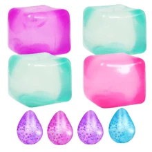 Cubo antiestrés, pelotas antiestrés blanditas para adultos, juguetes sensoriales antiestrés para ansiedad y alivio del estrés, juguetes calmantes pelotas antiestrés de subida lenta y extensibles para TDAH, pelota de azúcar malta (los estilos y colores son aleatorios) - Multicolor - Ver 13