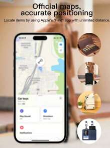 Smart Anti Loss Locator Work With Find My ITag Valuable Items, No Monthly Fee (IOS Only) Keys Finder Anti Loss Device For Finding Lost Items, GPS Tracker For Vehicles Key Wallet Rracking And Positioning