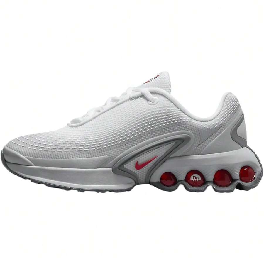 Big Kid's Nike Air Max DN SE Lt Smoke Grey/University Red (HQ4873 002)